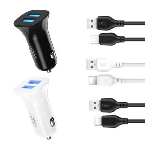 CARGADOR AUTO TZ10 12W 2.4A C/CABLE